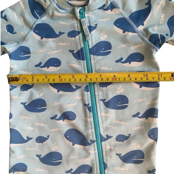 Jan & Jul UV Sunsuit Swimsuit Blue Whales size 18-24M - Picture 3 of 10